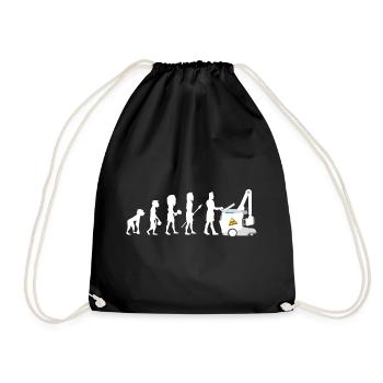 Humor Evolution Manip Mobile Radio Radiology - Drawstring Bag - black - Front