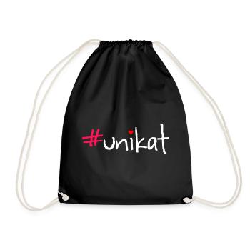 #unikat - Turnbeutel - Schwarz - Vorne