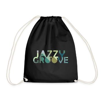 Jazzy Groove Jazz Music - Drawstring Bag - black - Front