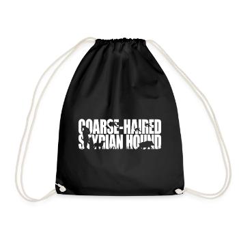 COARSE HAIRED STYRIAN HOUND Hunting Dogs Wilsigns - Drawstring Bag - black - Front