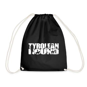 TYROLEAN HOUND Hunting Dog Wilsigns Hunting Dog Hunter - Drawstring Bag - black - Front