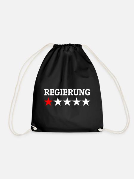 Regierung 1 Stern Bewertung - Turnbeutel - Schwarz
