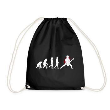 Basse Guitariste Musicien Bassiste Evolution - Sac de sport léger - noir - Devant