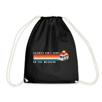 Food Truck Food Fries - Drawstring Bag - black - Front