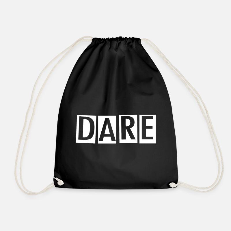 Dare - Drawstring Bag - black