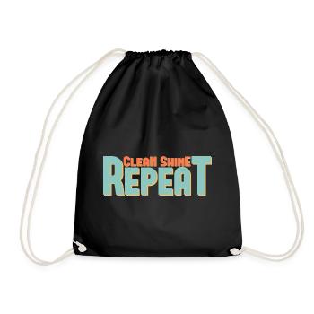 Clean Shine Repeat Detailer Car Lover Tuner - Drawstring Bag - black - Front