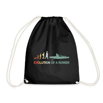 Development of a rower - Drawstring Bag - black - Front