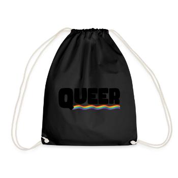 Rainbow Connection Embrace, Happy Pride - Turnbeutel - Schwarz - Vorne