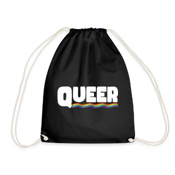 Rainbow Connection Étreinte, Joyeuse Fierté - Sac de sport léger - noir - Devant