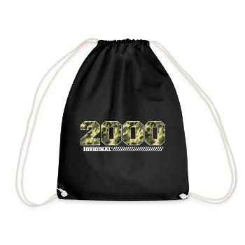Cadeau Anniversaire 2000 Vintage 2000 Armée - Sac de sport léger - noir - Devant