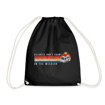 Fast Food Event Grill Chef - Drawstring Bag - black - Front