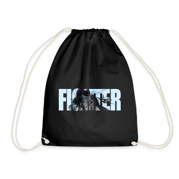Fighter - Drawstring Bag - black - Front