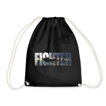 Fighter Spitfire - Drawstring Bag - black - Front