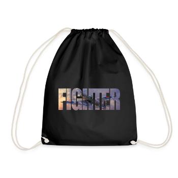 Fighter Spitfire - Drawstring Bag - black - Front