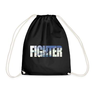 Fighter Spitfire - Drawstring Bag - black - Front