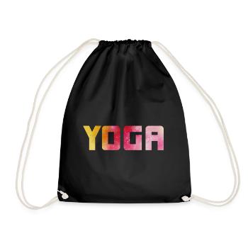 Yoga Holi Méditation om Namaste Aquarelle - Sac de sport léger - noir - Devant