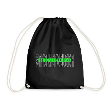 Power Generators Sustainable Power Generation - Drawstring Bag - black - Front