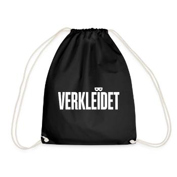 Disguised costume disguise carnival carnival - Drawstring Bag - black - Front