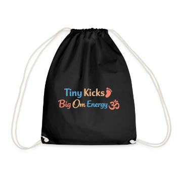 Prenatal Yoga Expectant Mother - Drawstring Bag - black - Front