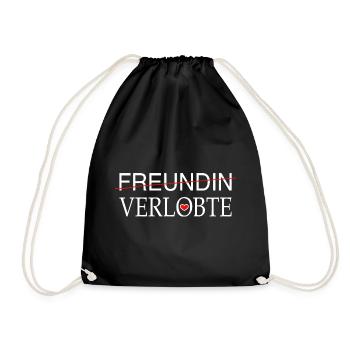Fiancé Fiancé Proposition de mariage Amour - Sac de sport léger - noir - Devant