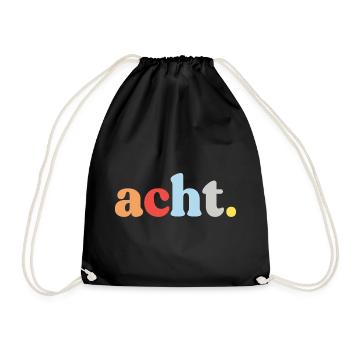 8e anniversaire Eight Retro - Sac de sport léger - noir - Devant