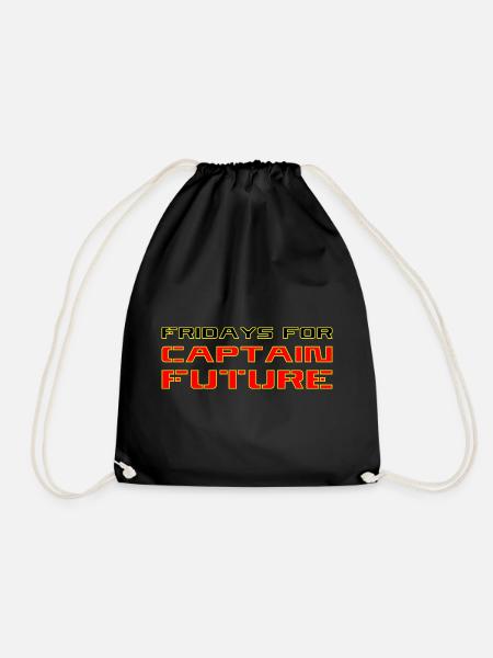 Fridays For Captain Future - Turnbeutel - Schwarz