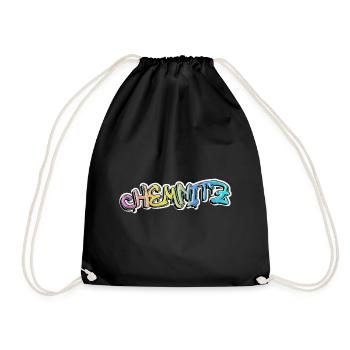 Chemnitz Germany City Graffiti Spray Sprayer - Drawstring Bag - black - Front