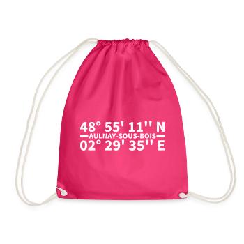 Aulnay-sous-Bois Koordinaten - Turnbeutel - Fuchsia - Vorne