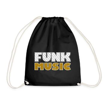 Funk Music Vintage - Turnbeutel - Schwarz - Vorne