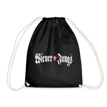 Wiener Jungs Wien Ultras Hooligans - Turnbeutel - Schwarz - Vorne
