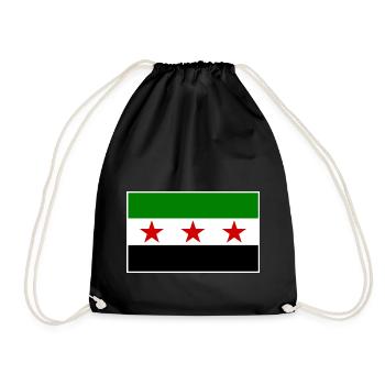 syrien - Turnbeutel - Schwarz - Vorne