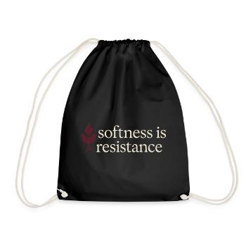 Elegant Feminine Lifestyle, Gentle - Drawstring Bag - black - Front