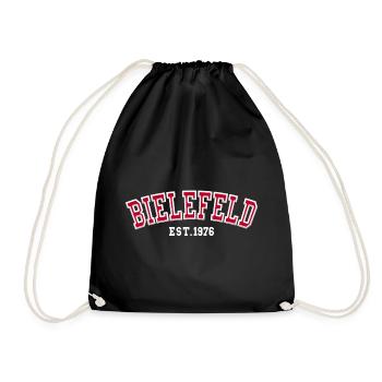 Bielefeld Est. 1976 - Drawstring Bag - black - Front