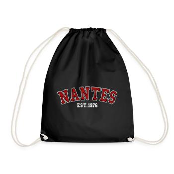 Nantes Est. 1976 - Drawstring Bag - black - Front