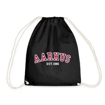 Aarhus Est. 1986 - Drawstring Bag - black - Front