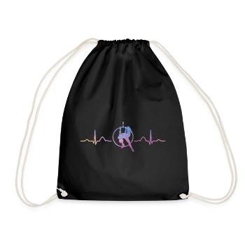 Aerialist Heartbeat Aerial Ring Lyra Luftring - Turnbeutel - Schwarz - Vorne