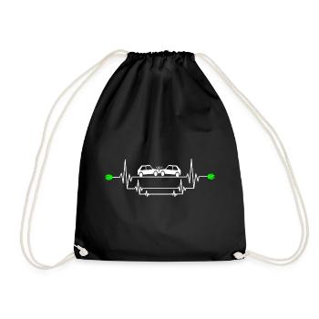 Dangerous e-car accident - Drawstring Bag - black - Front