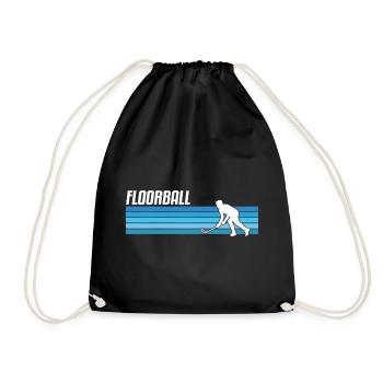 Floorball Unihockey Floor Ball - Turnbeutel - Schwarz - Vorne