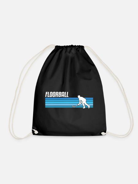 Floorball Unihockey Floor Ball - Turnbeutel - Schwarz