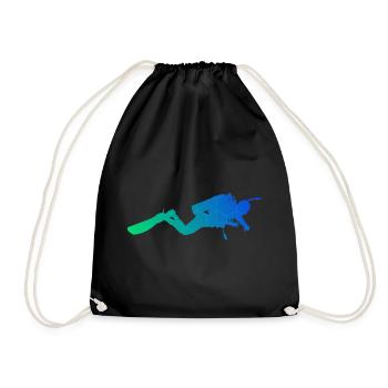 Plongeur Plongée Hommes Plongée sous-marine - Sac de sport léger - noir - Devant