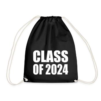 Class of 2024 - Turnbeutel - Schwarz - Vorne