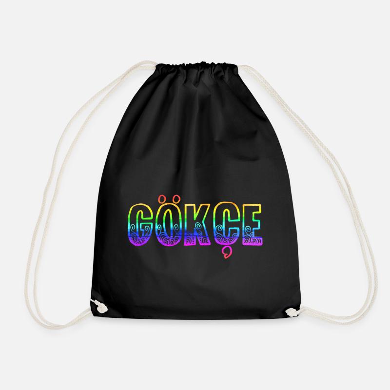 Gökçe RS Rainbow - Drawstring Bag - black