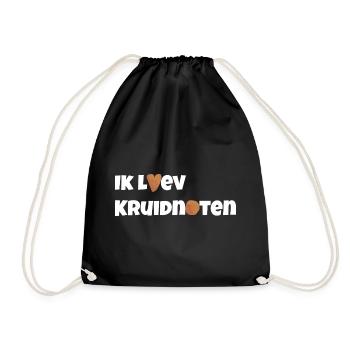 I loev kruidnoten - Drawstring Bag - black - Front