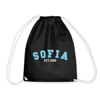 Sofia_Est_2005 - Drawstring Bag - black - Front