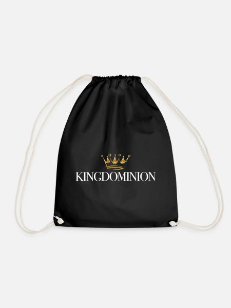 kingdom - Drawstring Bag - black