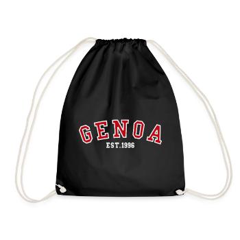 Genoa Est. 1996 - Drawstring Bag - black - Front