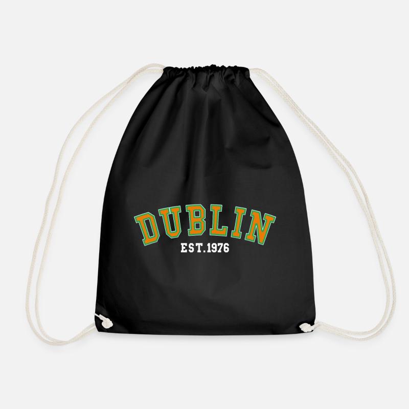 Dublin Est. 1976 - Drawstring Bag - black