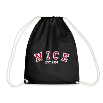 Nice Est. 2006 - Drawstring Bag - black - Front