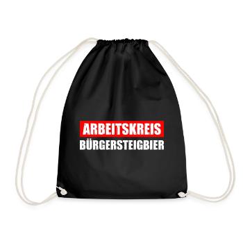 Arbeitskreis Bürgersteigbier Ortskontrollfahrt OKF - Turnbeutel - Schwarz - Vorne