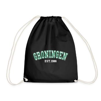 Groningen Est. 1986 - Drawstring Bag - black - Front